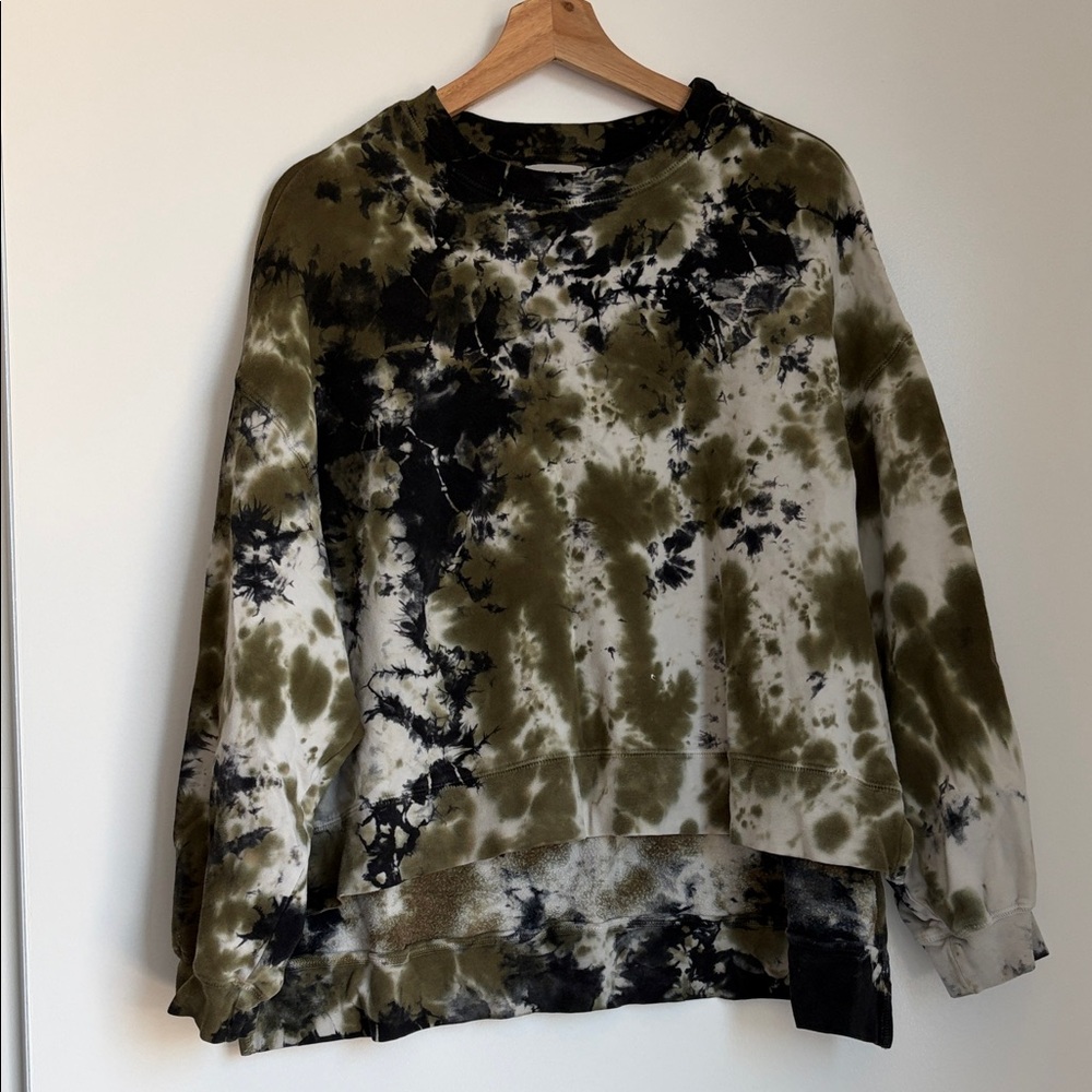 Electric & Rose Tie-Dye Sweatshirt - Olive and Black